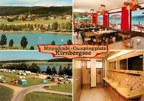 AK / Ansichtskarte 73935404 Unterbraend_Braeunlingen_BW Strandcafe Campingplatz Kirnbergsee Restaurant Waschraum