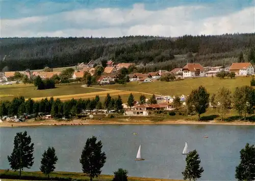 AK / Ansichtskarte  Unterbraend_Braeunlingen_BW Strandcafe mit Campingplatz Bootsverleih