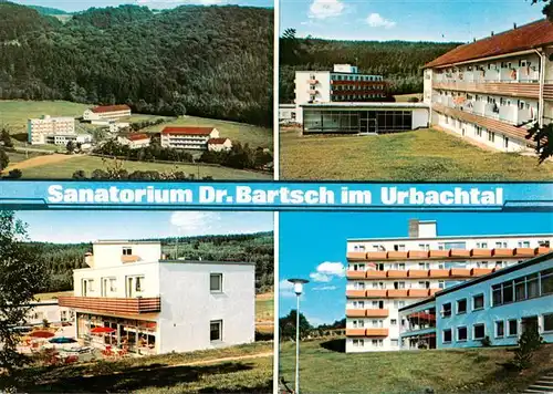 AK / Ansichtskarte 73935422 Neukirchen_Knuellgebirge Sanatorium Urbachtal und Klinik Dr Bartsch KG Fliegeraufnahme Hallenbad 