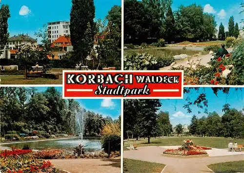 AK / Ansichtskarte 73935436 Korbach Stadtpark Teilansichten 