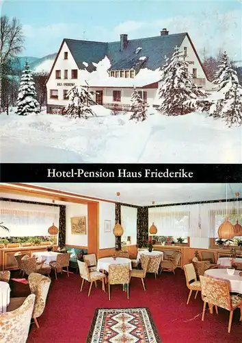 AK / Ansichtskarte  Stryck Hotel Pension Haus Friederike Gastraum