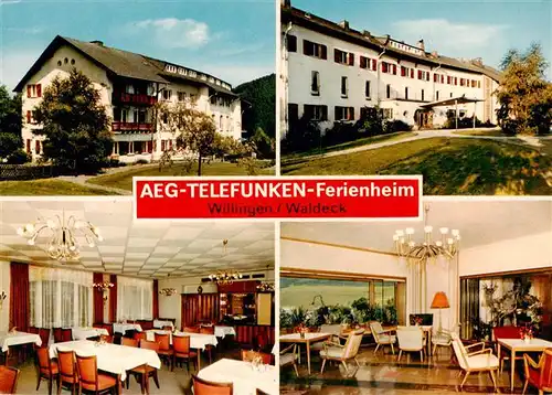 AK / Ansichtskarte  Willingen_Sauerland AEG Telefunken Ferienheim Gastraeume