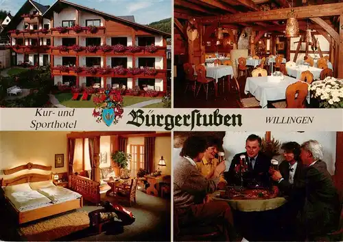 AK / Ansichtskarte  Willingen_Sauerland Kur- und Sporthotel Buergerstuben Restaurant Fremdenzimmer