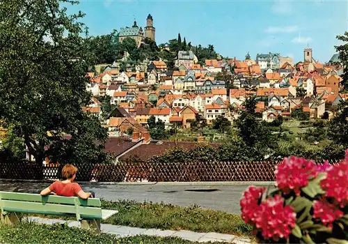 AK / Ansichtskarte  Kronberg__Cronberg_Taunus Stadtansicht mit Schloss Kirche