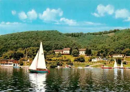 AK / Ansichtskarte  Waldeck__Edersee Jugendherberge Segeln