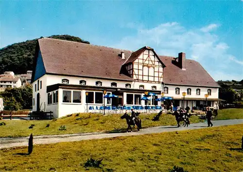 AK / Ansichtskarte  Zierenberg Ponderosa Hotel Restaurant Café im Westernstil Reiten