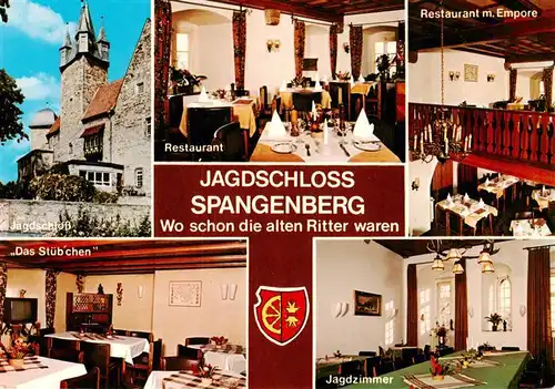 AK / Ansichtskarte 73935569 Spangenberg_Hessen Jagdschloss Restaurant
