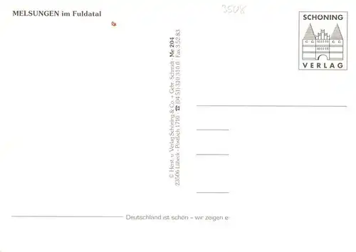 AK / Ansichtskarte  Melsungen_Fulda Motive Altstadt Fachwerkhaeuser Brunnen Schloss Bruecke