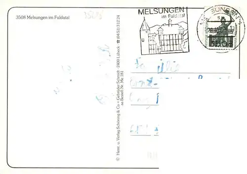 AK / Ansichtskarte  Melsungen_Fulda Motive Altstadt Fachwerkhaeuser