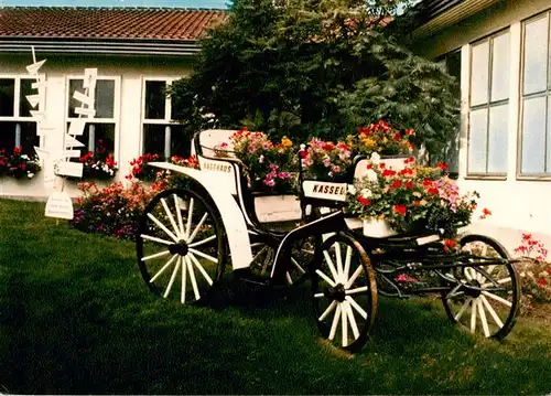 AK / Ansichtskarte  Lohfelden Autobahn Rasthaus Hotel Kassel Pferdekutsche