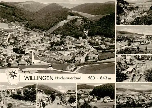 AK / Ansichtskarte  Willingen_Sauerland Luftaufnahmen Ortszentrum Haupstrasse