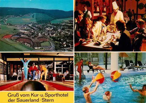 AK / Ansichtskarte 73935648 Willingen_Sauerland Kur- und Sporthotel der Sauerlandstern Restaurant Hallenbad