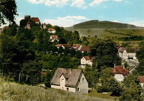 AK / Ansichtskarte 73935684 Trendelburg_Diemel_Deisel_Hessen Panorama mit Burgblick