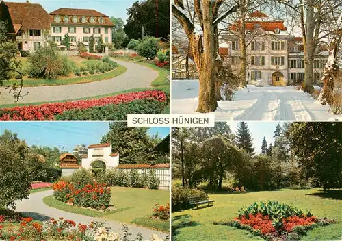 AK / Ansichtskarte  Konolfingen_BE Schloss Huenigen Christl Ferienheim Parkpartien