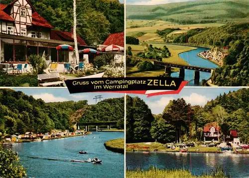 AK / Ansichtskarte 73935728 Zella_Hessen Campingplatz Zella Werrapartien