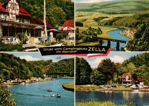 AK / Ansichtskarte  Zella_Hessen Campingplatz Zella Werrapartien