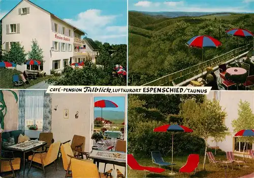 AK / Ansichtskarte  Espenschied_Lorch Pension Talblick Terrasse Gastraum Garten