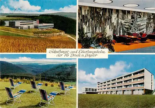 AK / Ansichtskarte  Springen_Heidenrod_Taunus Schulungs und Erholungsheim der IG Druck und Papier Teilansichten