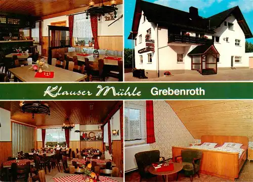AK / Ansichtskarte 73935748 Grebenroth Klauser Muehle Gastraeume Zimmer