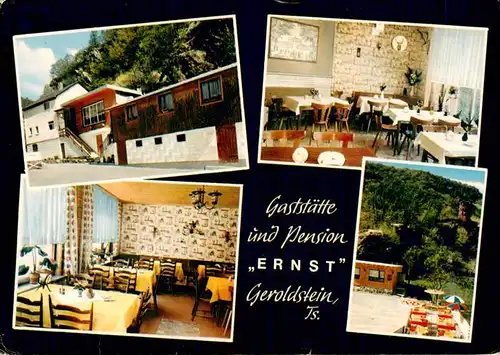 AK / Ansichtskarte 73935753 Geroldstein Gaststaette Pension Ernst Gastraeume Terrasse
