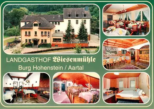 AK / Ansichtskarte 73935755 Burg_Hohenstein__Kirchensittenbach_Mittelfranken Landgasthof Wiesenmuehle Gastraeume Zimmer