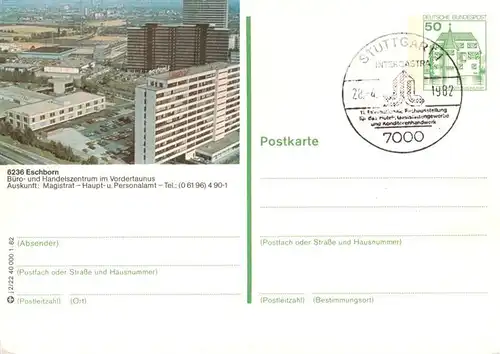 AK / Ansichtskarte 73935784 Eschborn Buero und Handelszentrum im Vordertaunus