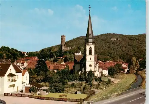AK / Ansichtskarte 73935792 Eppstein_Taunus Panorama mit Kirche und Burg