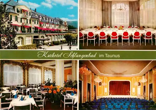 AK / Ansichtskarte  Schlangenbad_Taunus Kurhotel Schlangenbad Gastraeume Theatersaal