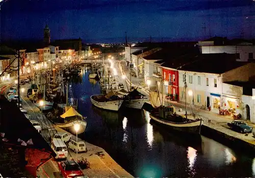 AK / Ansichtskarte 73935902 Cesenatico_IT Porto Canale di notte