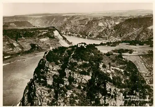 AK / Ansichtskarte  Loreley_Lorelei Fliegeraufnahme mit Hotel Restaurant