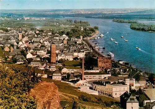 AK / Ansichtskarte  Ruedesheim_am_Rhein Fliegeraufnahme