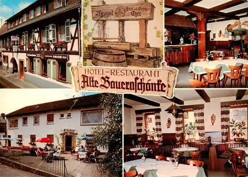 AK / Ansichtskarte 73935974 Oestrich-Winkel Hotel Restaurant Alte Bauernschaenke Gastraeume
