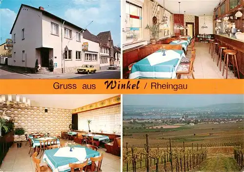 AK / Ansichtskarte  Winkel_Oestrich-Winkel Restaurant Zum Taunus Gastraum Panorama