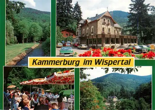 AK / Ansichtskarte  Lorch_Rheingau Waldhotel Cafe Restaurant Kammerburg im Wispertal Terrasse Panorama