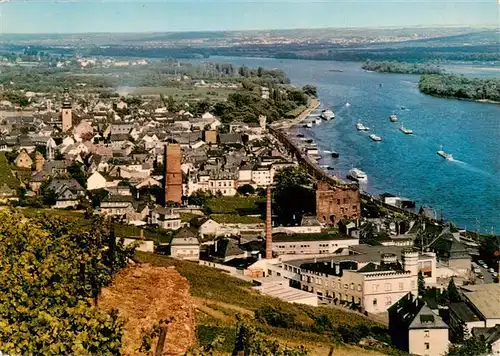 AK / Ansichtskarte  Ruedesheim_am_Rhein Fliegeraufnahme