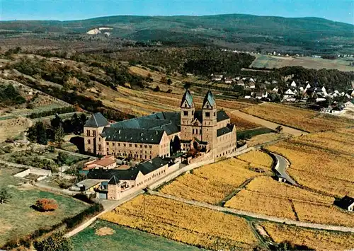 AK / Ansichtskarte  Ruedesheim_am_Rhein Abtei St Hildegard Fliegeraufnahme