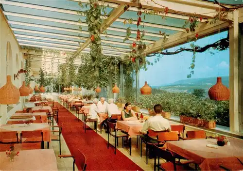 AK / Ansichtskarte  Ruedesheim_am_Rhein Waldhotel Jagdschloss Niederwald Terrasse