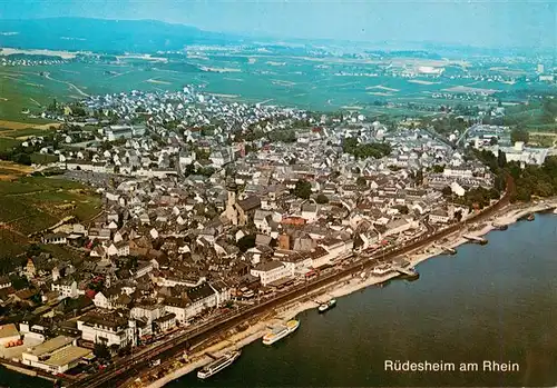 AK / Ansichtskarte  Ruedesheim_am_Rhein Fliegeraufnahme