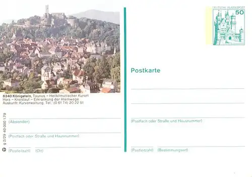 AK / Ansichtskarte  Koenigstein__Taunus Ortspartie mit Burgruine