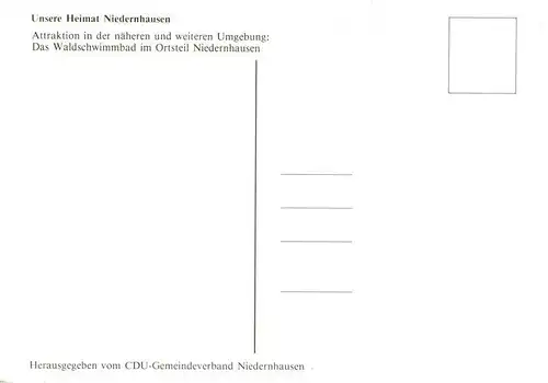 AK / Ansichtskarte  Niedernhausen__Taunus Waldschwimmbad