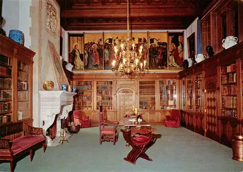 AK / Ansichtskarte  Kronberg__Cronberg_Taunus Bibliothek im Schlosshotel Kronberg