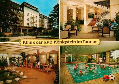 AK / Ansichtskarte 73936146 Koenigstein__Taunus Klinik der KVB Gastraeume Foyer Hallenbad