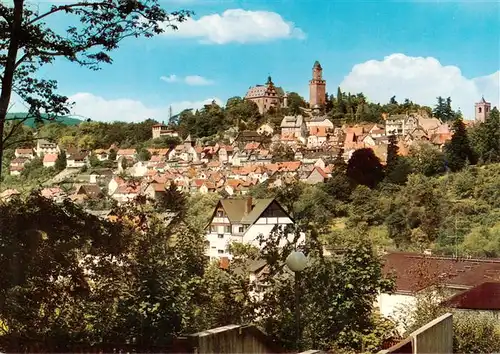 AK / Ansichtskarte  Kronberg__Cronberg_Taunus Stadtansicht mit Burg