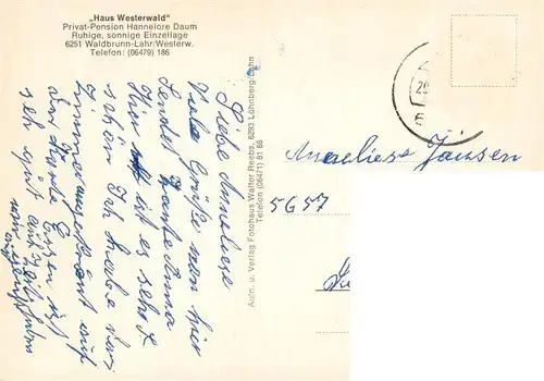 AK / Ansichtskarte  Lahr_Westerwald_Waldbrunn Haus Westerwald