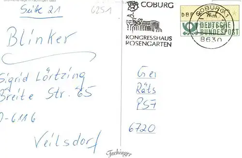 AK / Ansichtskarte 73936191 Coburg_Bayern Fliegeraufnahme mit Kongresshaus