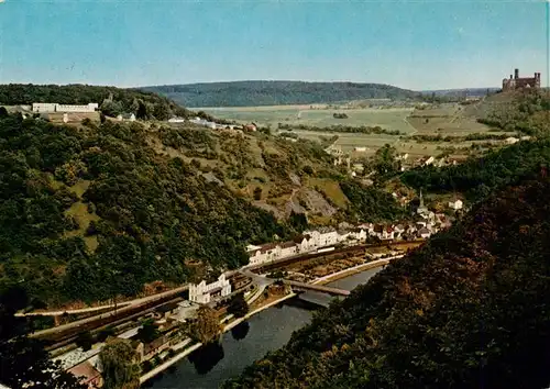 AK / Ansichtskarte  Balduinstein Schloss Schaumburg Fliegeraufnahme