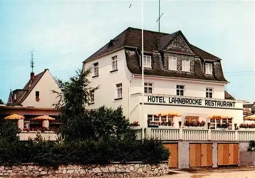 AK / Ansichtskarte 73936198 Aumenau Hotel Lahnbruecke Restaurant