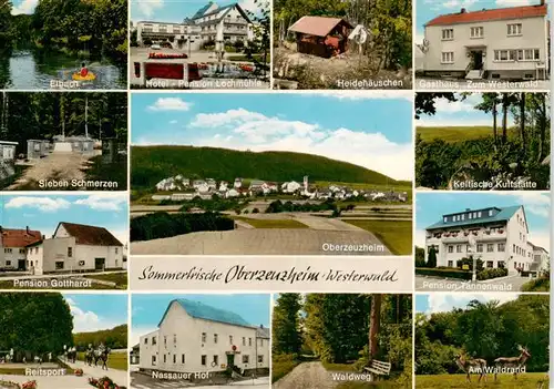 AK / Ansichtskarte 73936231 Oberzeuzheim Sommerfrische Elbach Sieben Schmerzen Hotel Pension Gasthaus Reitsport Keltische Kultstaette Waldweg Wild