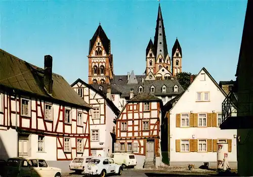 AK / Ansichtskarte  Limburg__Lahn Rossmarkt und Dom Altstadt Fachwerkhaeuser