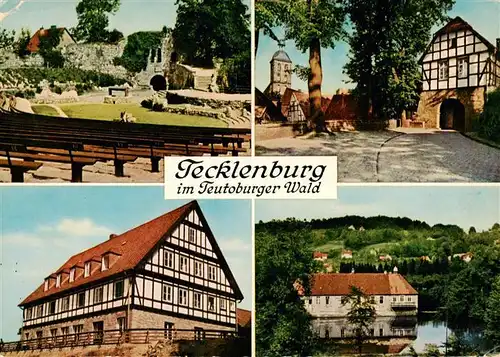 AK / Ansichtskarte 73936266 Tecklenburg Freilichtbuehne Leggetor Jugendherberge Wasserburg Haus Marck